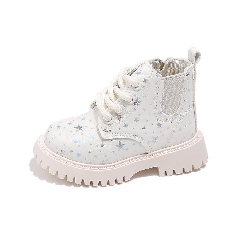 Kids Short Boots Girls Shoes New 2025 Spring Winter Soft Leather Kidszworld Children Boots Fashion Shiny Toddler Kids Ankle Boots Size 21 - 30 K0526