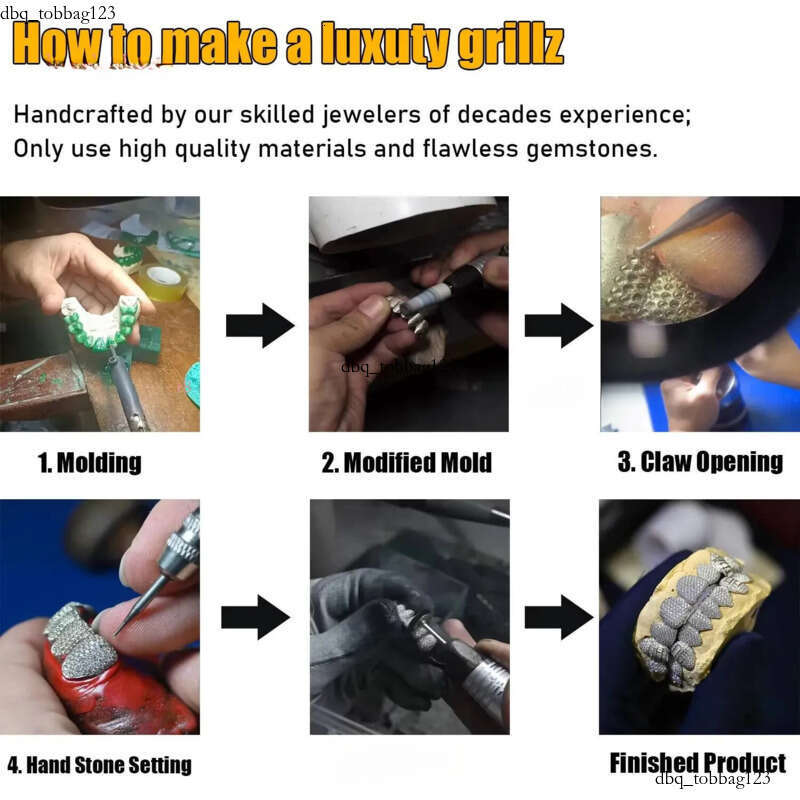 Pass Dia Tester Princess Cut Custom Moissanite Grillz Hiphop Jewelry Sier Gold Iced Out Dental Grills for Teeth 111