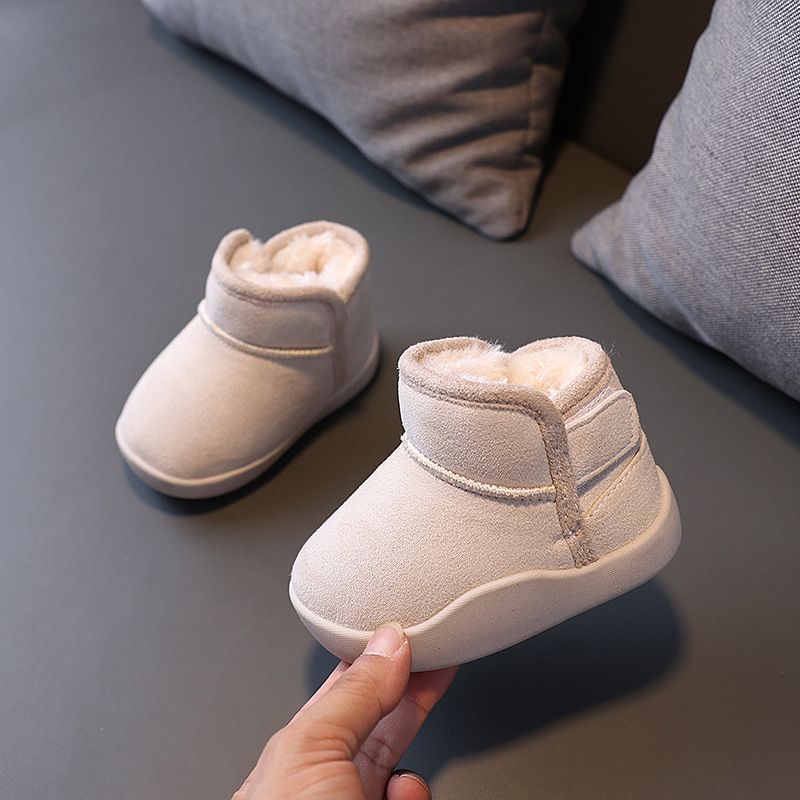 Kid Snow Boots Children Winter Boots Kids Outdoor Plush Cotton-padded Shoes Kidszworld Soft-soled Non-slip Infant Toddler Shoes Size 20 -31 K0503