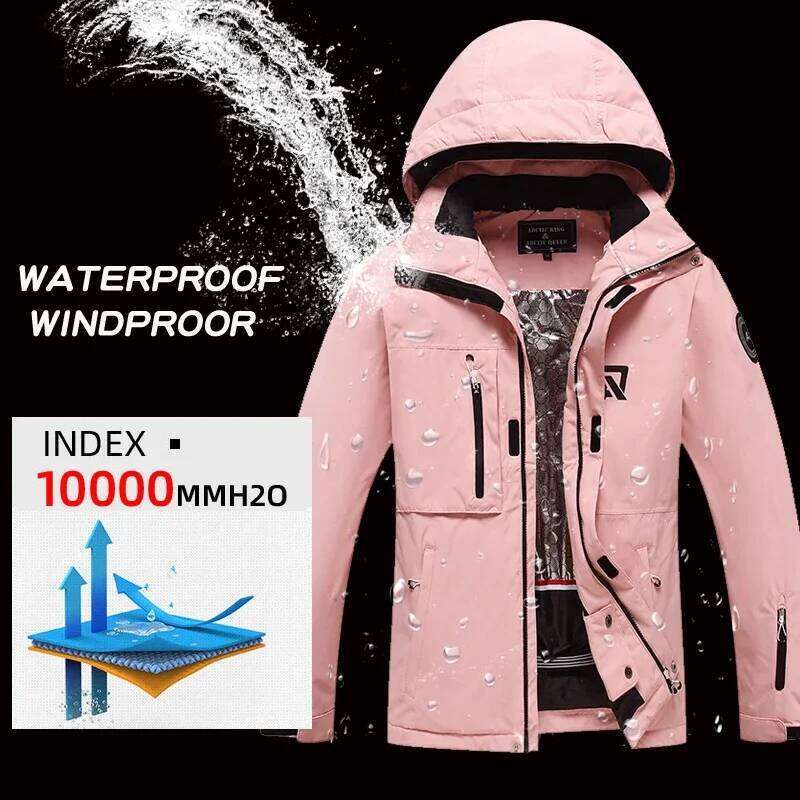 New High Quality Women Winter Warm Windproof 10K Waterproof Snowboarding Sets Snow Jackets And Pants Baggy Ski Suit Brand