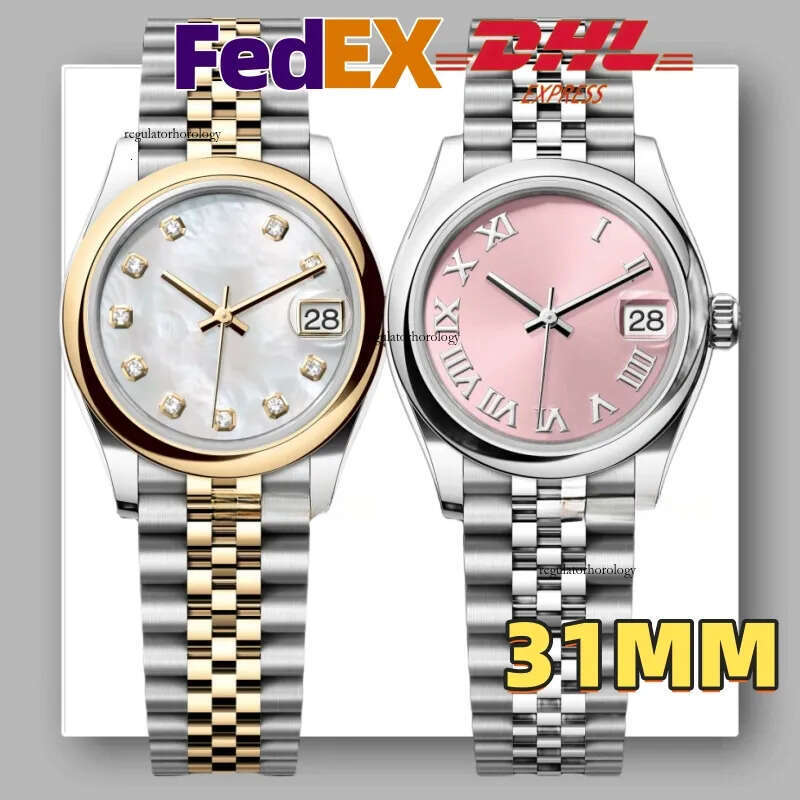 Women's Ladies Designer Watches Super clone 31mm Cal.2671 movement Automatic Mechanical Watch 904L steel Sapphire Waterproof FedEX