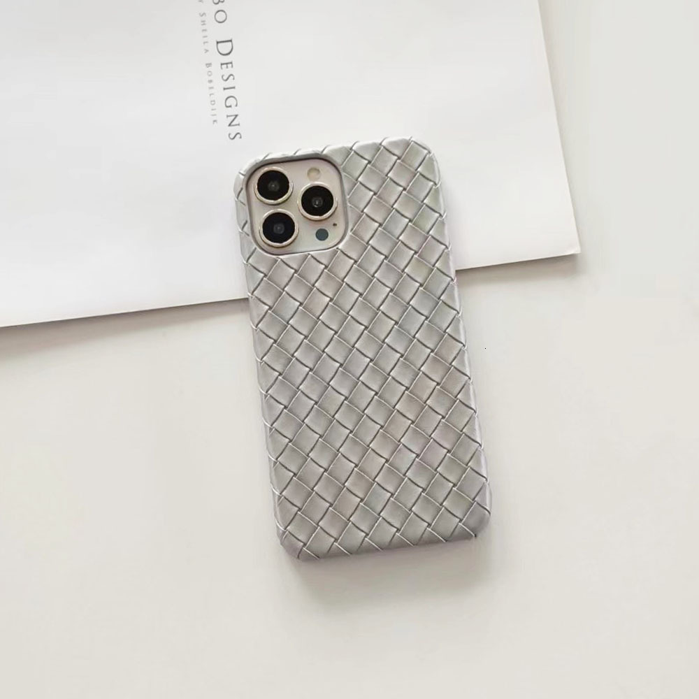 Suitable for iPhone 17/16 Pro Apple Case Woven Texture Solid Color Half-Wrap Anti-Drop Heat Dissipation Hard PC Phone