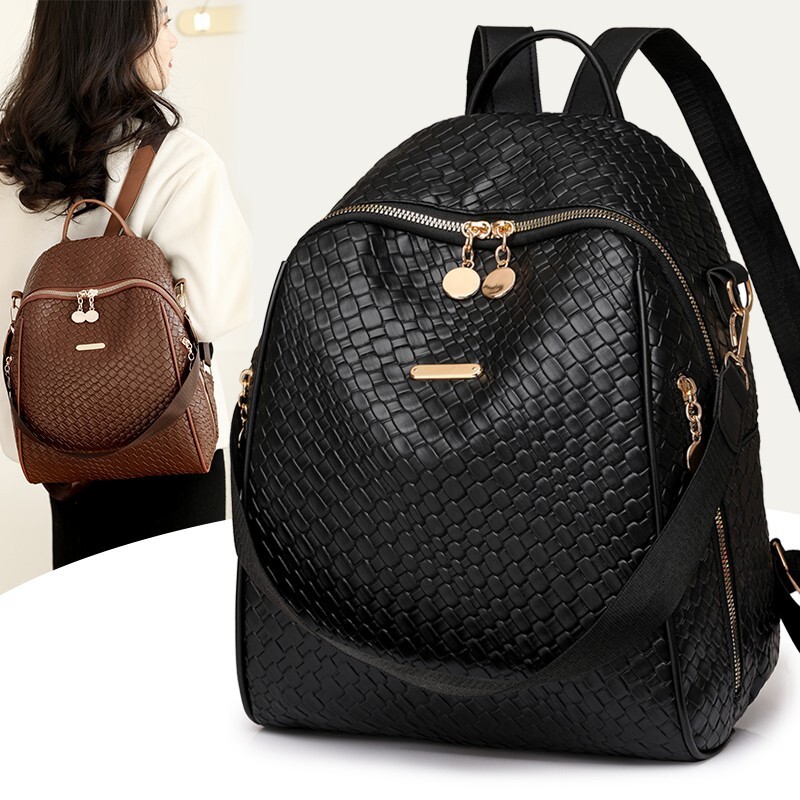 Designer Bag Fashion Leather Backpack 2025 New Luxury Bag Simple Large Capacity Versatile School Bag Women's Travel Backpack Cross-border Hot Sal