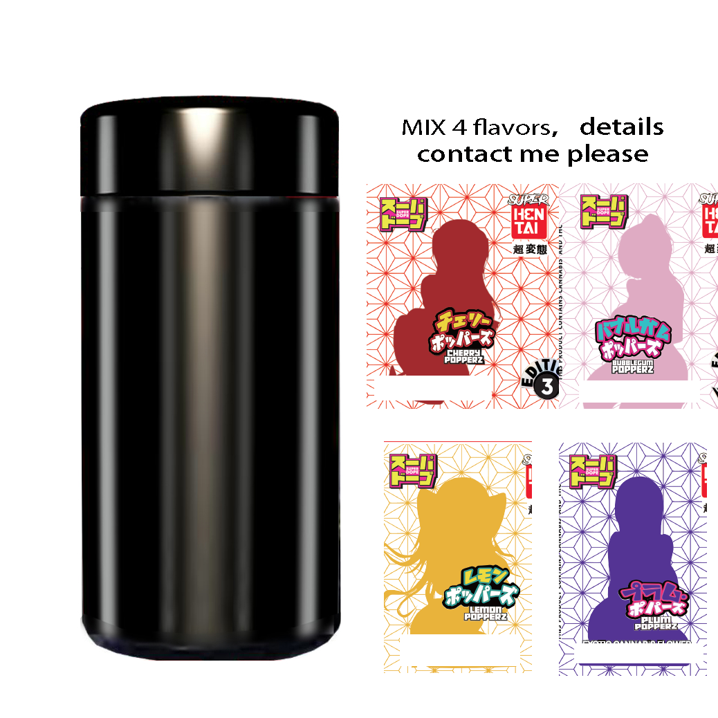 Empty mix Doja organic orange Dirty guava angels delight pink berry push pop Super THE TEN NISHI peach 7g 100ml Black flower UV Glass Jar white cherry