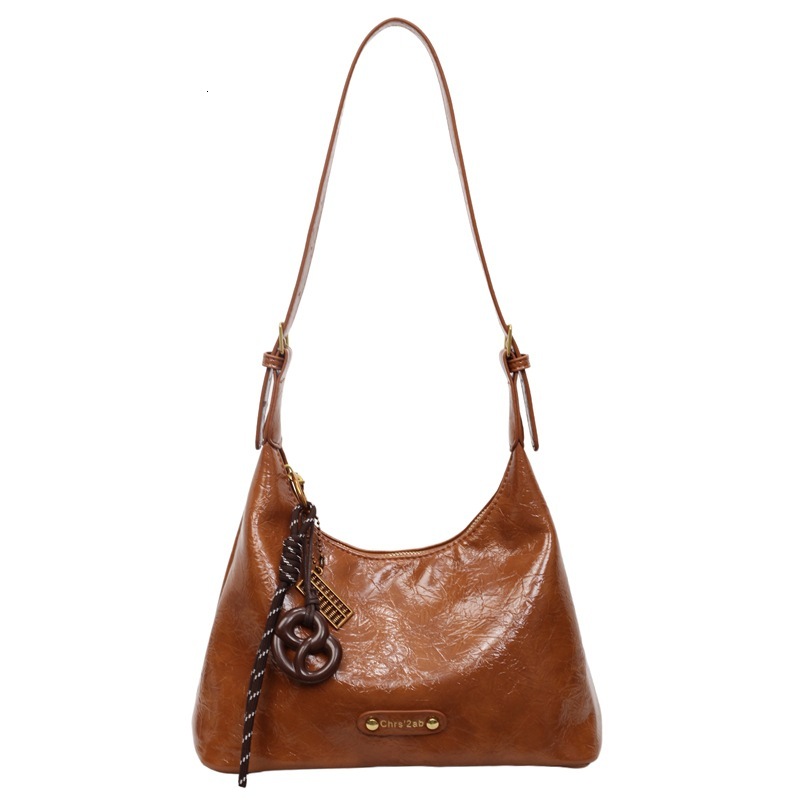 Cross border texture commuting shoulder bag, women's handbag, new multifunctional wallet, casual minimalist armpit bag, designer bag, crossbody b