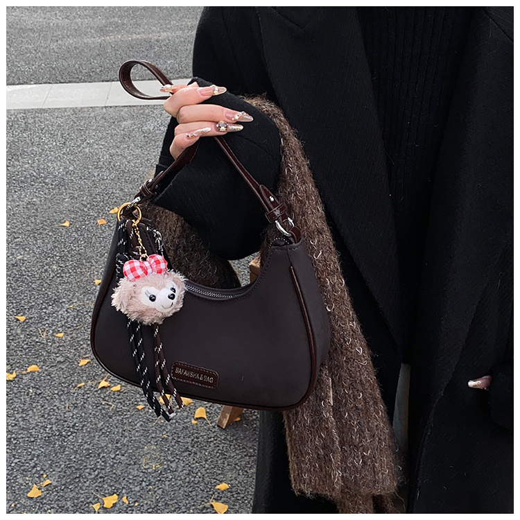 2025 new high-end retro matte women's small bag multifunctional shoulder bag luxury bag dumpling bag designer bag handbag shoulder bag