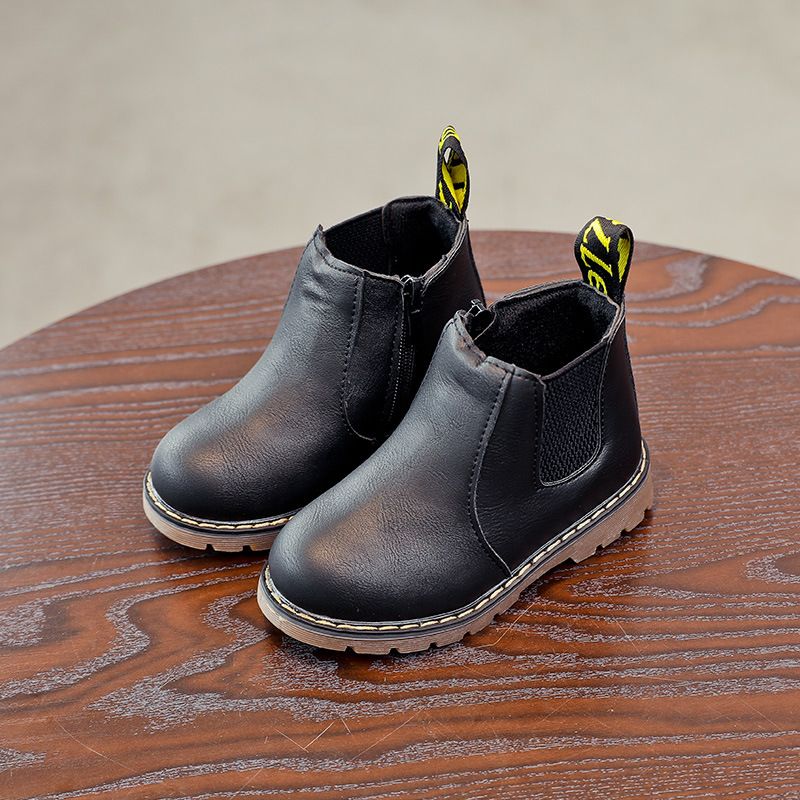 Children Shoes Fashion Kids Boots Autumn Winter Soft Leather Toddler Riding Boots Kidszworld Boys Ankle Boots Girls Casual Shoes Size 21 - 36 K0514