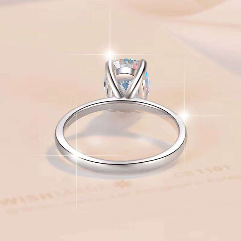1.5 CT Silicon Stone Engagement Exquisite Wedding 4 Prong Solitaire Ring