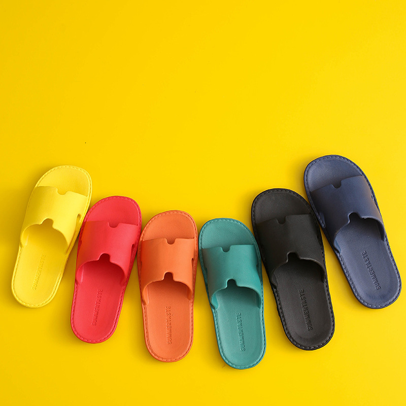 Summer Slippers Women with Soft Cushioning, Home Use, Simple Design, Bathroom Shower, Non-Slip, Lightweight Indoor Sandals for Men and Couples ddmymar