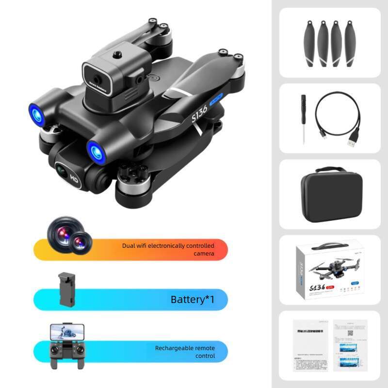 S GPS Positioning Brushless Motor HD Dual Camera Aerial Photography Obstacle Avoidance Remote Control Airplane Drone