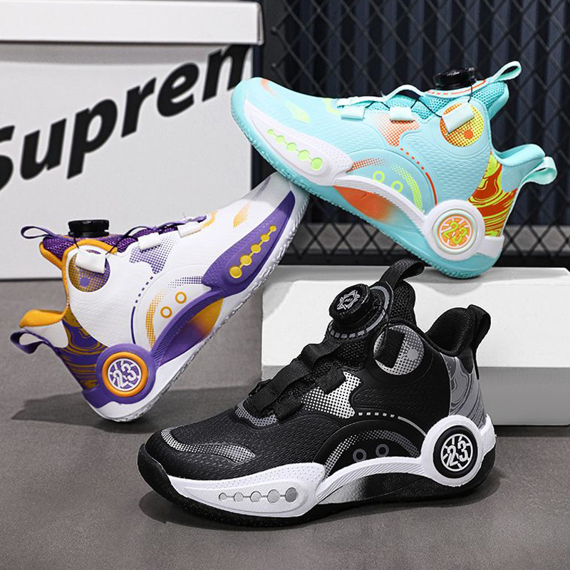 Boys Kids Basketball Shoes 2025 Boy Girl Sports Shoes Big Boys Non-Slip Running Shoes Kidszworld Trainers Size 31 - 40 K0605