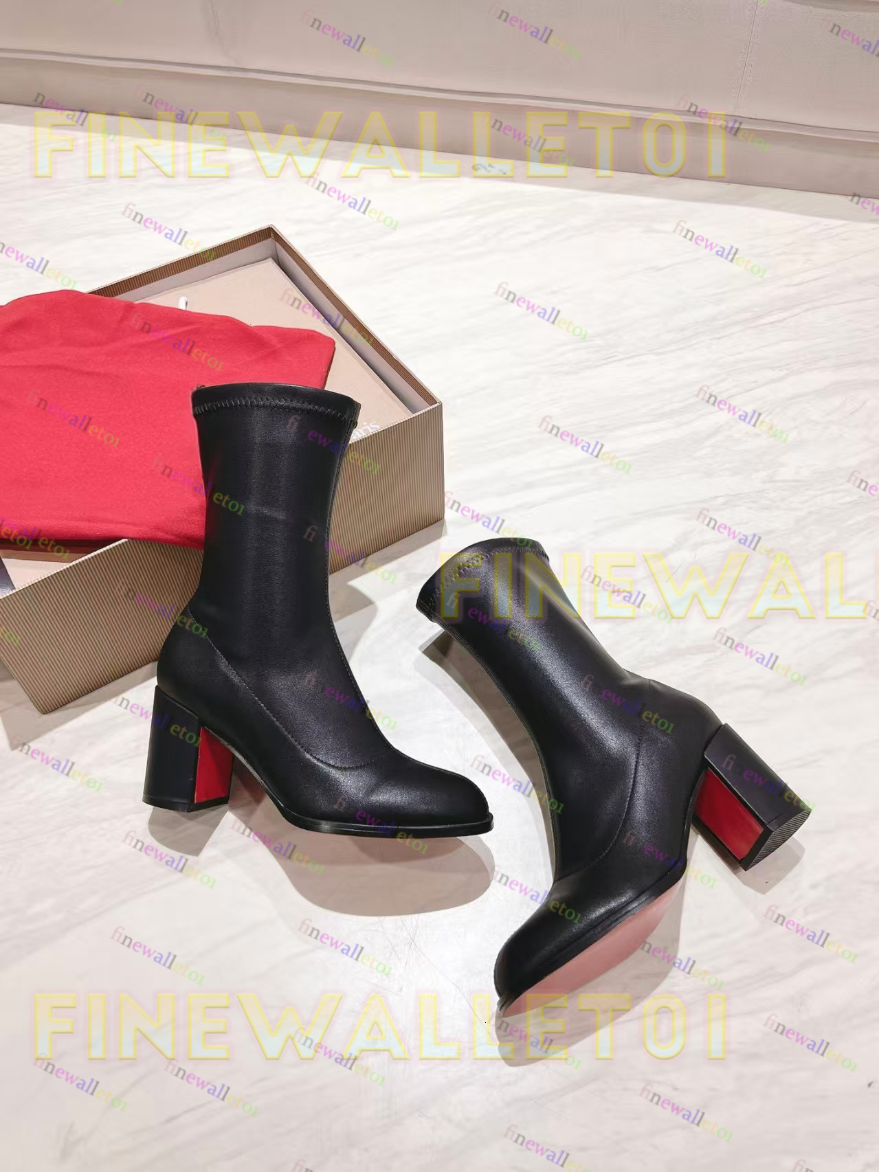 bottom over-the-knee boot for autumn and winter, available in coffee, white, and black heel deigner hoe boot deigner boot woman Martin boot. Knight 76