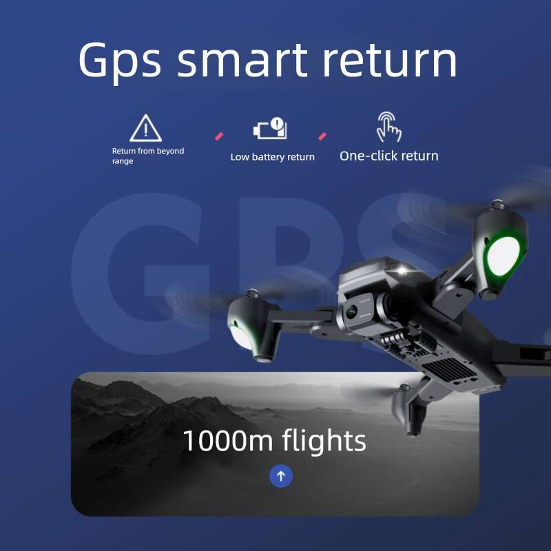 Brushless Folding Drone Optical Flow GPS Remote Control Aircraft EIS Anti Shake HD K Quadcopter Model