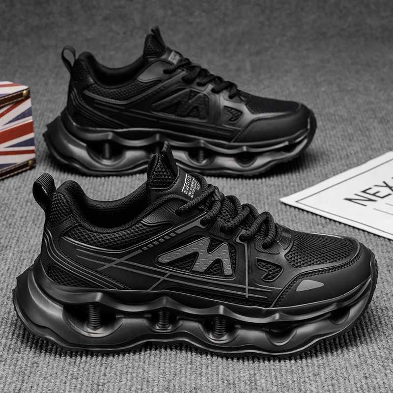 Mens 2025 Trendy Platform Running Shoes Breathable Mesh HeightIncrease Casual Sneakers for All Seasons Z250930