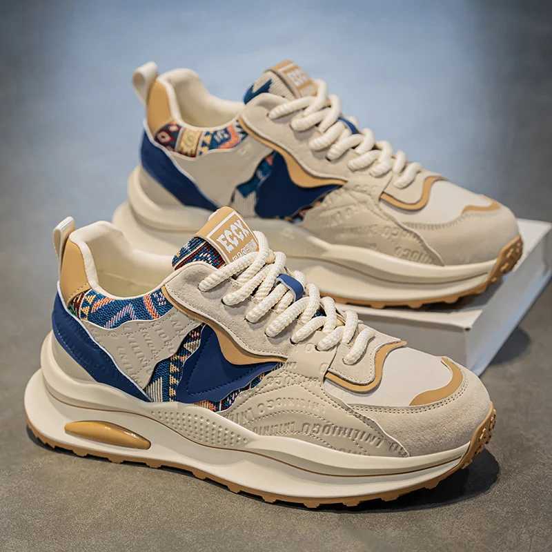 Mens Shoes 2025 Spring New Casual Versatile Comfortable Fashion Trend Niche Nonslip WearResistant Retro Sneakers Z250930