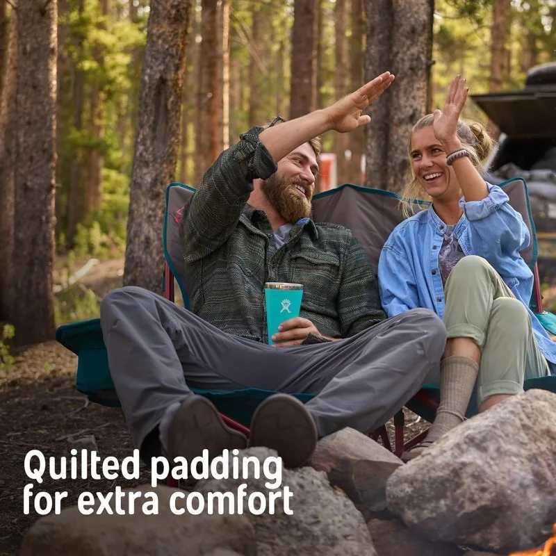 Low Loveseat Double 2 Person Camping Chair Two Person Foldable Seat for Festivals Concerts Tailgates Beach Days Low S J250930