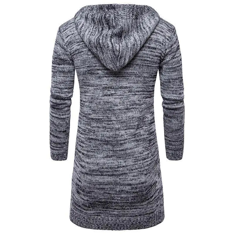mens hooded cardigan sweater coat trend in Europe and the United States fashion 250929