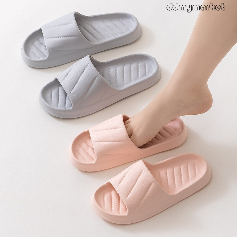 Men's Summer New Slippers Home Bathroom Shower Non-Slip Thick Sole Sandals for Outdoor Wear ddmymarket