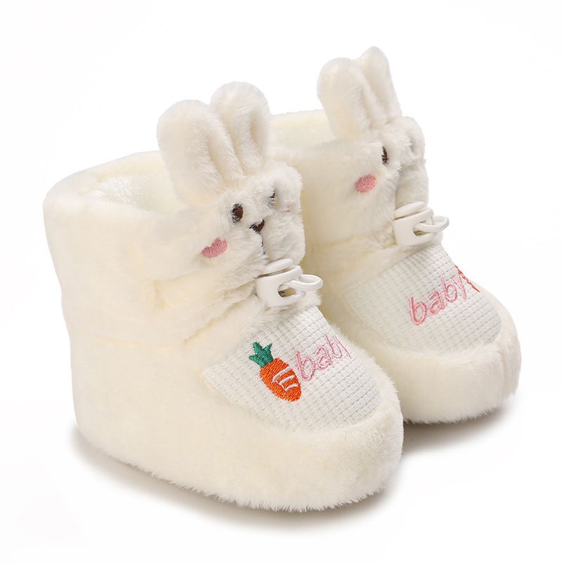 Winter New Cute Cartoon Baby Booties Little Child Boots Cotton Soft-Sole Non-Slip Warm Kidszworld Toddler First Walkers Infant Crib Shoes 0-18 Months 