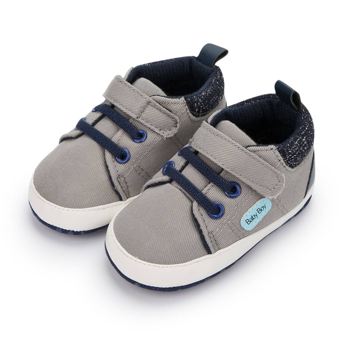 Baby Canvas Sneakers Anti-slip Soft Infant Shoes Newborns First Walkers Toddler Kidszworld Unisex Casual Shoes 0-18M Months K0464