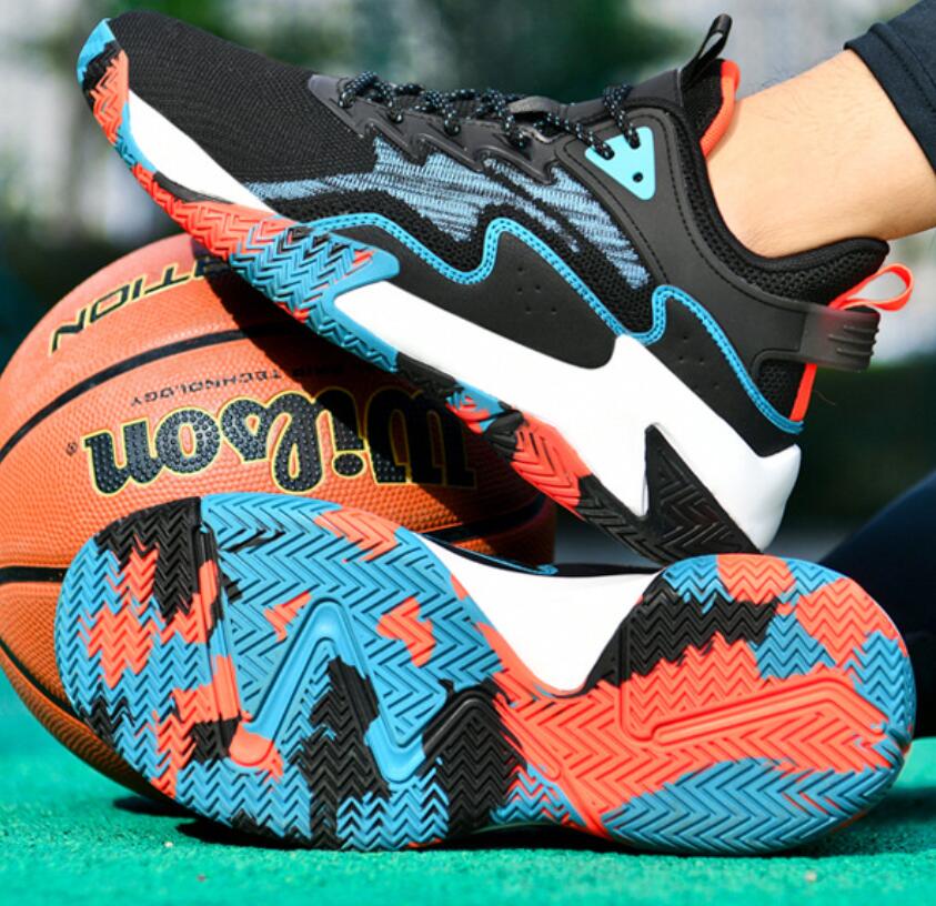 Professional practical basketball shoes new mesh breathable sports shoes ultra light soft sole shock-absorbing running shoes anti slip boots Z 10.2-8