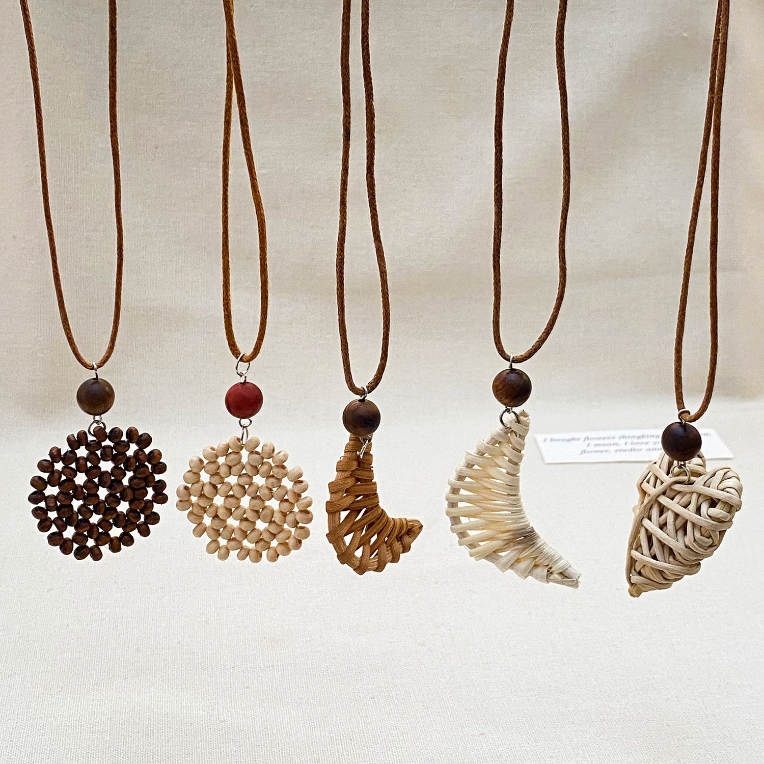 Bohemian Ethnic Style Heart Moon Woven Necklace for Women, Niche Long Accessory, Melad Autumn Winter Sweater Chain