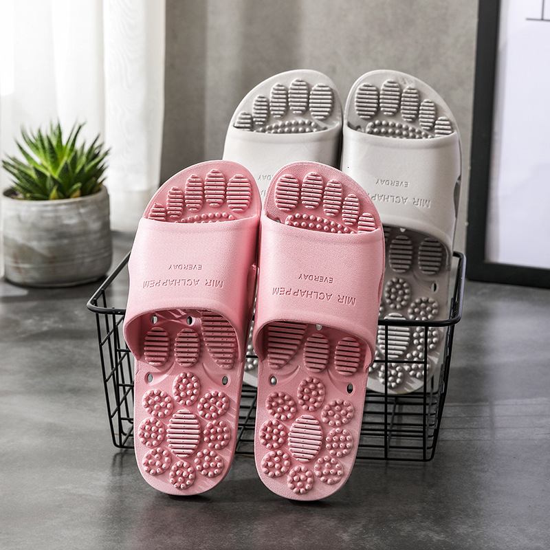 Home Indoor Women Summer Soft Sole Bathroom Anti-Odor Non-Slip One-Word Slippers for Men ddmymarket