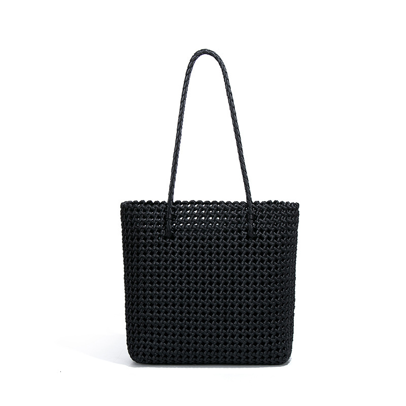 Champagne Gold Windmill Knot Craft Handwoven Fashion Commuter Large Capacity Single Shoulder Tote Mother Bag