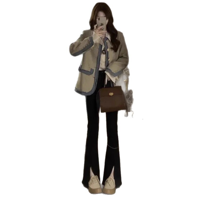 2025 new collage women's autumn and winter high-end coarse fashion fur short top niche elegant social multifunctional designer jacket