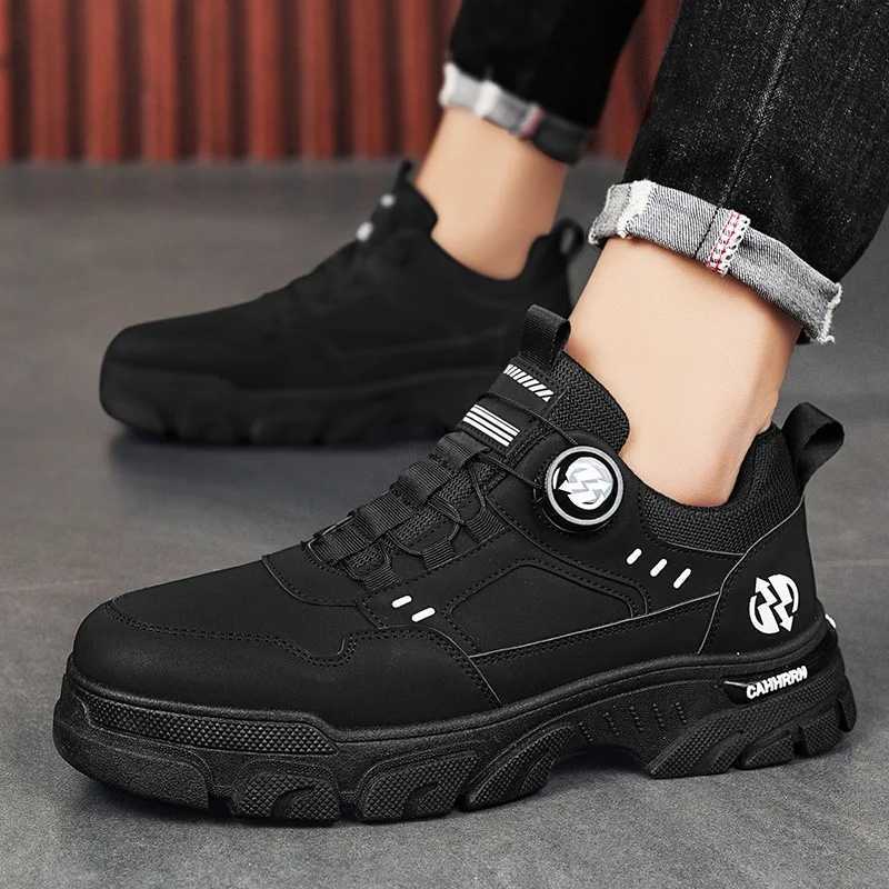 Men Sneakers Spring Autumn New High Top Men Casual Leathers Thick Soled Trendy Wear Resistant Short Boots Platform Sports Shoes Z250930
