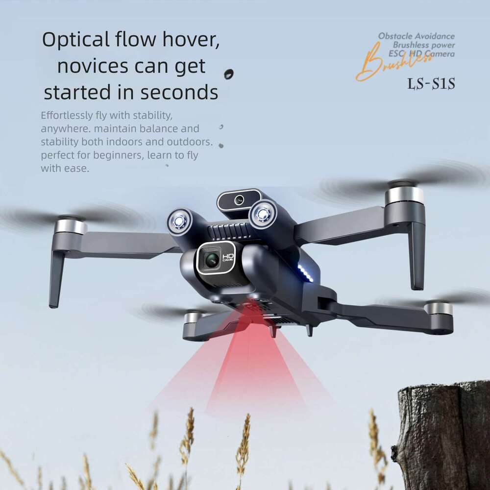 S Universal Brush Folding Drone Obstacle Avoidance Aerial Photography Quadcopter Brushless Motor Electronic Fence Remote Control Aircraft