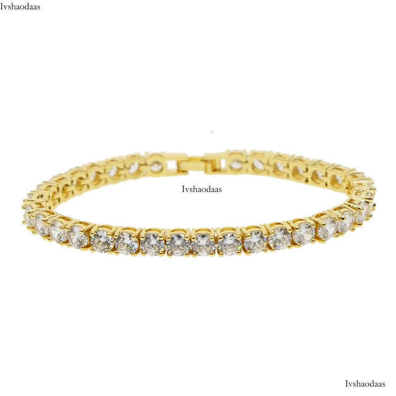 Hip Hop 3mm-4mm-5mm6mm Tennis Men's Chain Women's Pulseiras Jewelry Bracelet