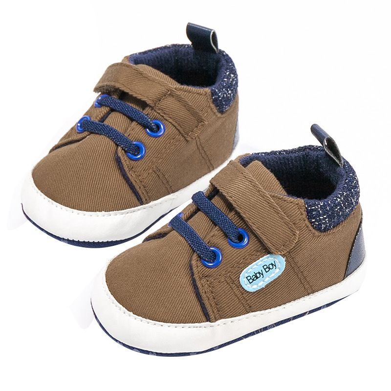 Baby Canvas Sneakers Anti-slip Soft Infant Shoes Newborns First Walkers Toddler Kidszworld Unisex Casual Shoes 0-18M Months K0464