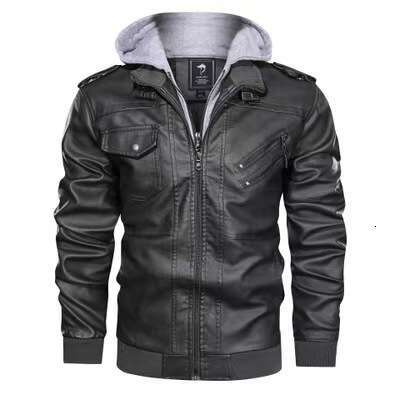 KB New Men's Jackets Autumn Casual Motorcycle PU Jacket Biker Leather Coats Brand Clothing EU Size Sa722