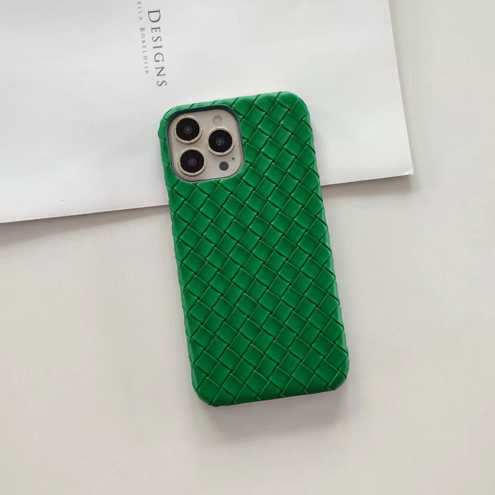 Suitable for iPhone 17/16 Pro Apple Case Woven Texture Solid Color Half-Wrap Anti-Drop Heat Dissipation Hard PC Phone