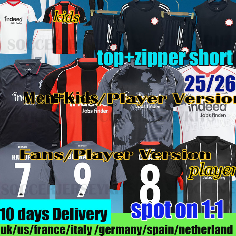 25 26 EintrachtS Frankfurt Soccer Jerseys 125 th EKITIKE MARMOUSH DINA EBIMBE KNAUFF M.GOTZE CHAIBI SKHIRI RODE KOCH 2024 2025 Football shirts