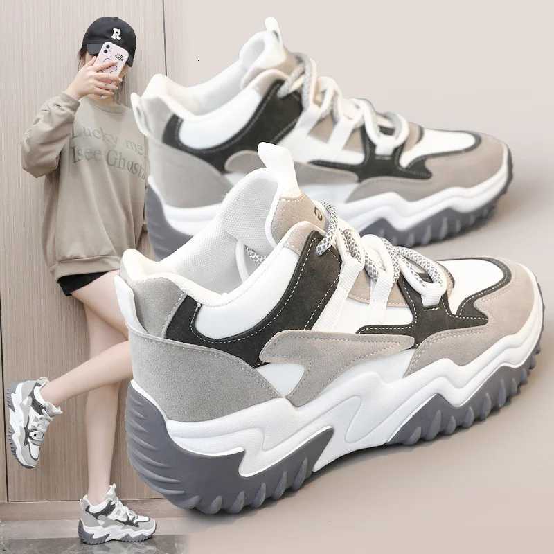 Sneakers for Women 2023 Autumn Slip on Breathable Mesh Casual Shoes Woman Heels Loafers Z250930