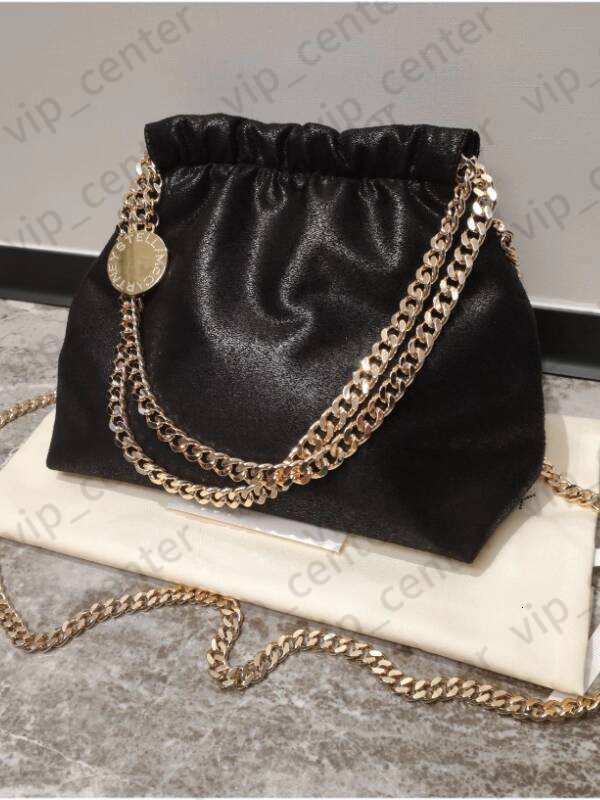 Top Quality Designer Bag Banquet Queen Stella Bag Purse Women Luxury Tote Bag Metal Chain Handbag Mini Clutch Bucket Shoulder Bags Top Mirror Quality Sac Hobo Bags 7ee