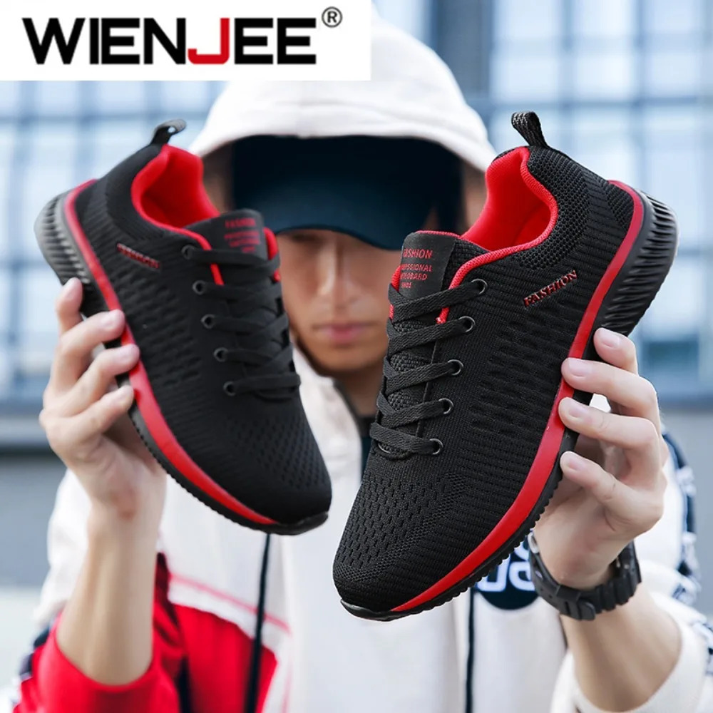 Men Running Walking Knit Shoes Fashion Casual Sneakers Breathable Sport Athletic Men Sneakers Casual Shoes Big Size 3648 250929