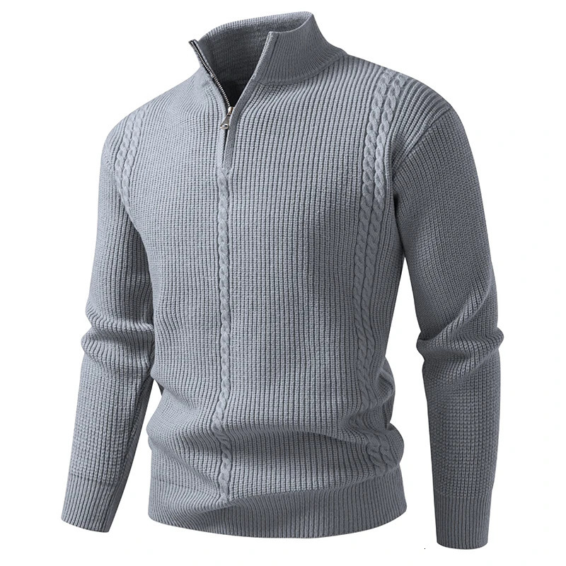 2025 Mens Thick Warm Fashion Long Sleeved Casual Pullover Knitted Sweater Men 250929