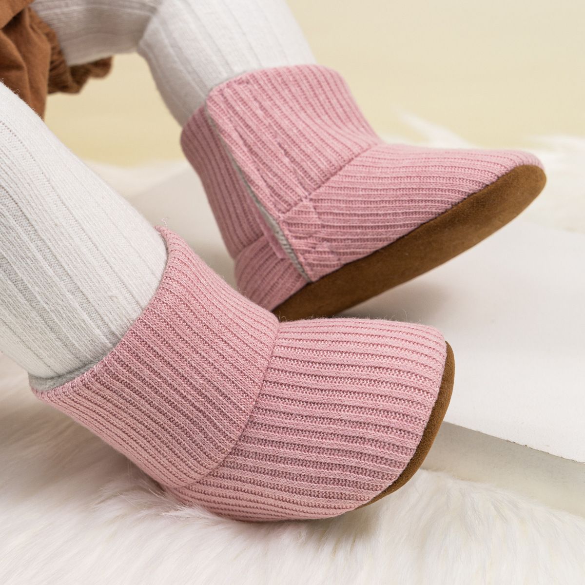 Baby Ankle covered Boots Warm Lining Winter Infant Kidszworld Baby Boys Girls Soft Sole Warm Prewalker Newborn Boots 3-Colors 0-18M Months K0020