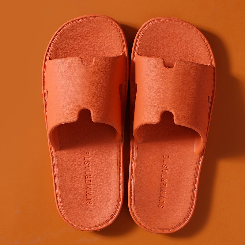 Summer Slippers Women with Soft Cushioning, Home Use, Simple Design, Bathroom Shower, Non-Slip, Lightweight Indoor Sandals for Men and Couples ddmymar