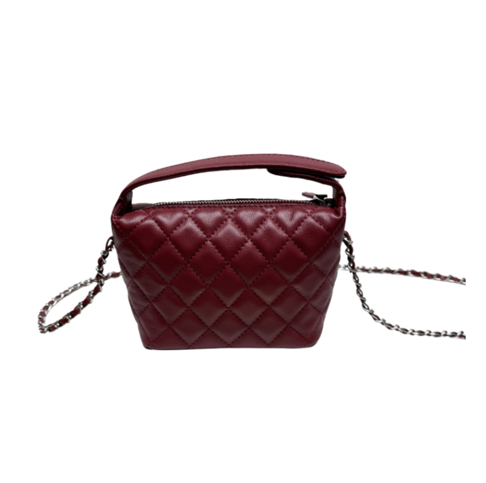 Genuine woman handbag tote shoulder bag brand designer caviar cow leather high quality fashion lady clutch purse