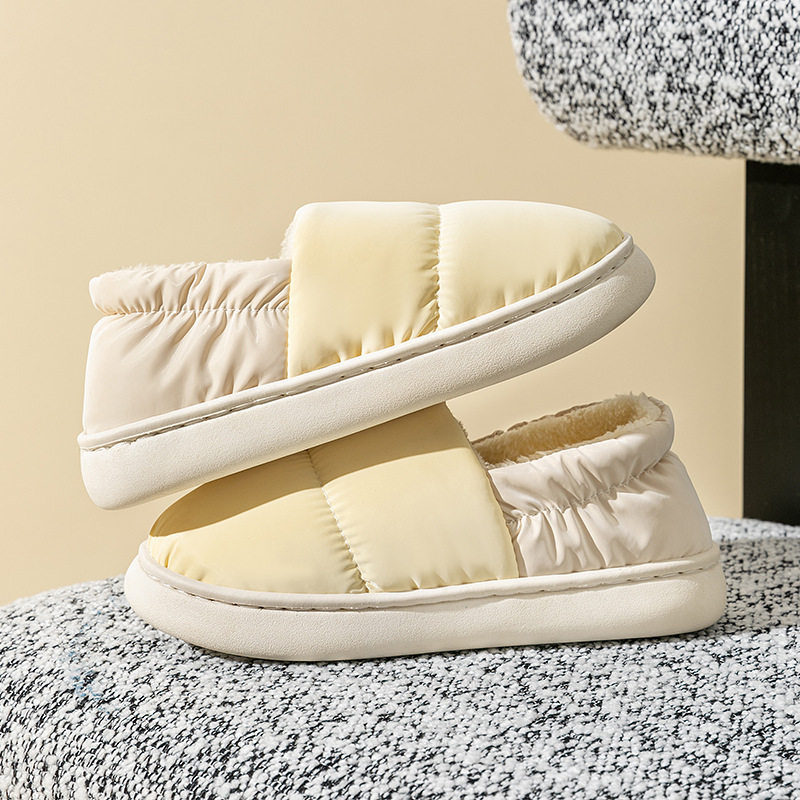 Women's Slippers with Heel, Autumn and Winter 2025 New Style, Indoor Thick Sole Warm Maternity Cotton Shoes, Comfortable for Outdoor Wear ddmymar
