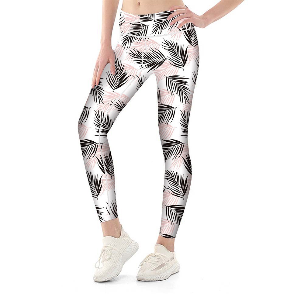 20253D Digital Printing Small Foot Pants Elastic Womens Leggings Yoga Pants 201202Z