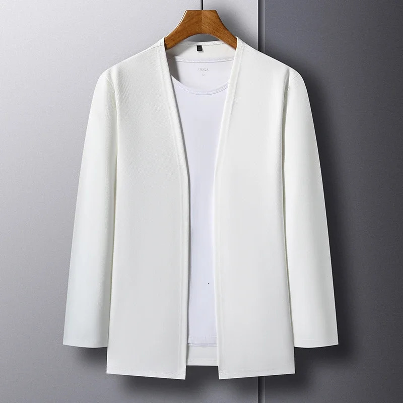 Mens Long Sleeved Cardigan Jacket Casual Fashion Top 250929