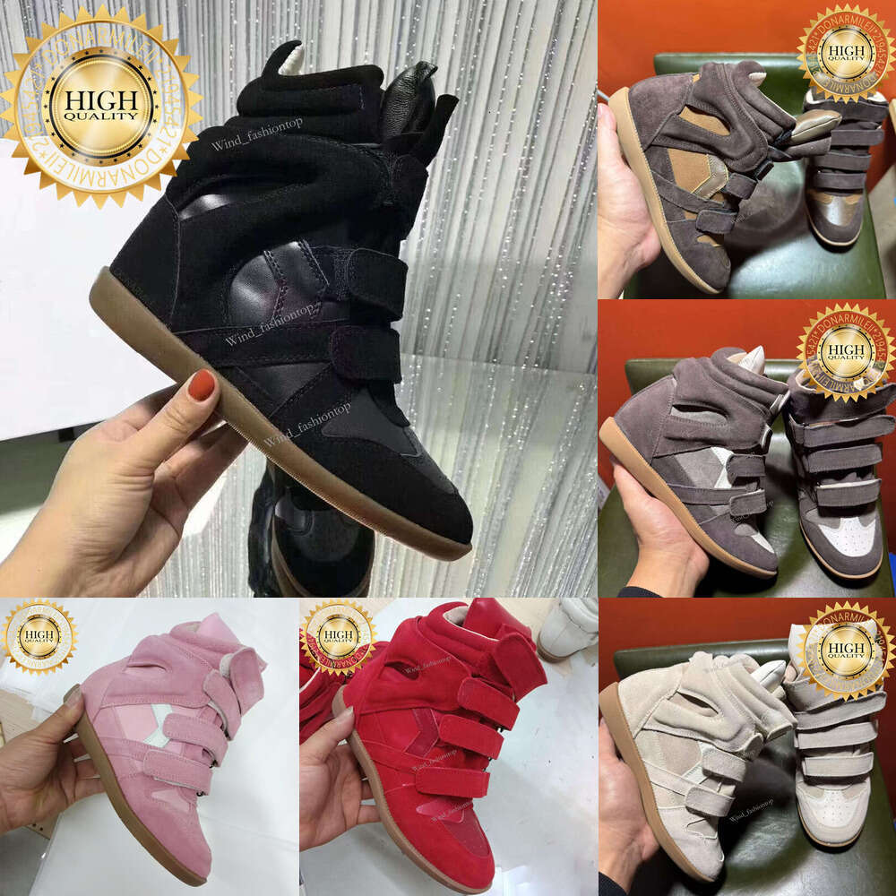 Genuine Leather Sneakers: Black Suede Wedge Fashion Sneakers with 6cm Heel, Casual Daily Shoes US9/EUR42 top top