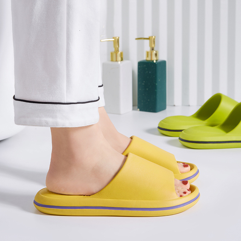 New Style Cushioned Women, Thick-Soled Non-Slip Bathroom Sandals, Home Use Air Cushion Slippers for Men, Summer ddmymarket