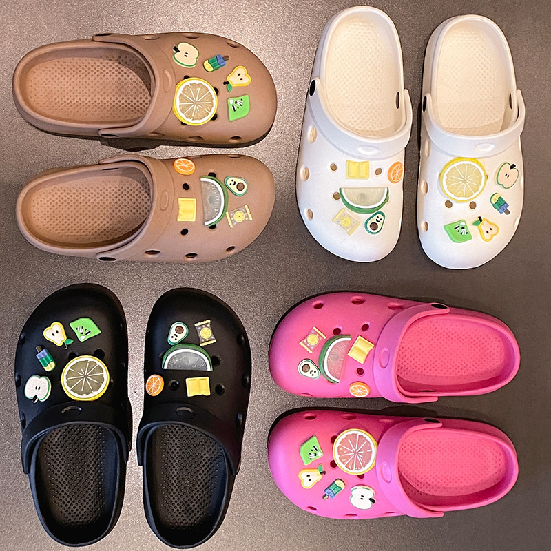 2025 New Style Clogs Summer Closed-Toe Sandals Half Slippers Women's Trendy Outdoor Soft Sole Beach Shoes ddmymarket