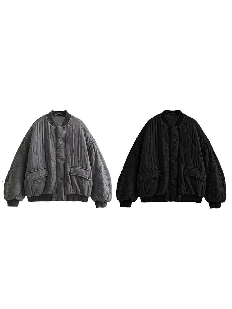Womens Comfortable Casual Jacket Coat Round Collar Zipper Button Long Sleeve Fashion Warm 250930